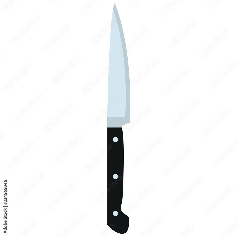 Kitchen knife. Knife for cutting vegetables. Vector illustration. EPS 10. Kitchen knife. Knife for cutting vegetables. Vector illustration. EPS 10.