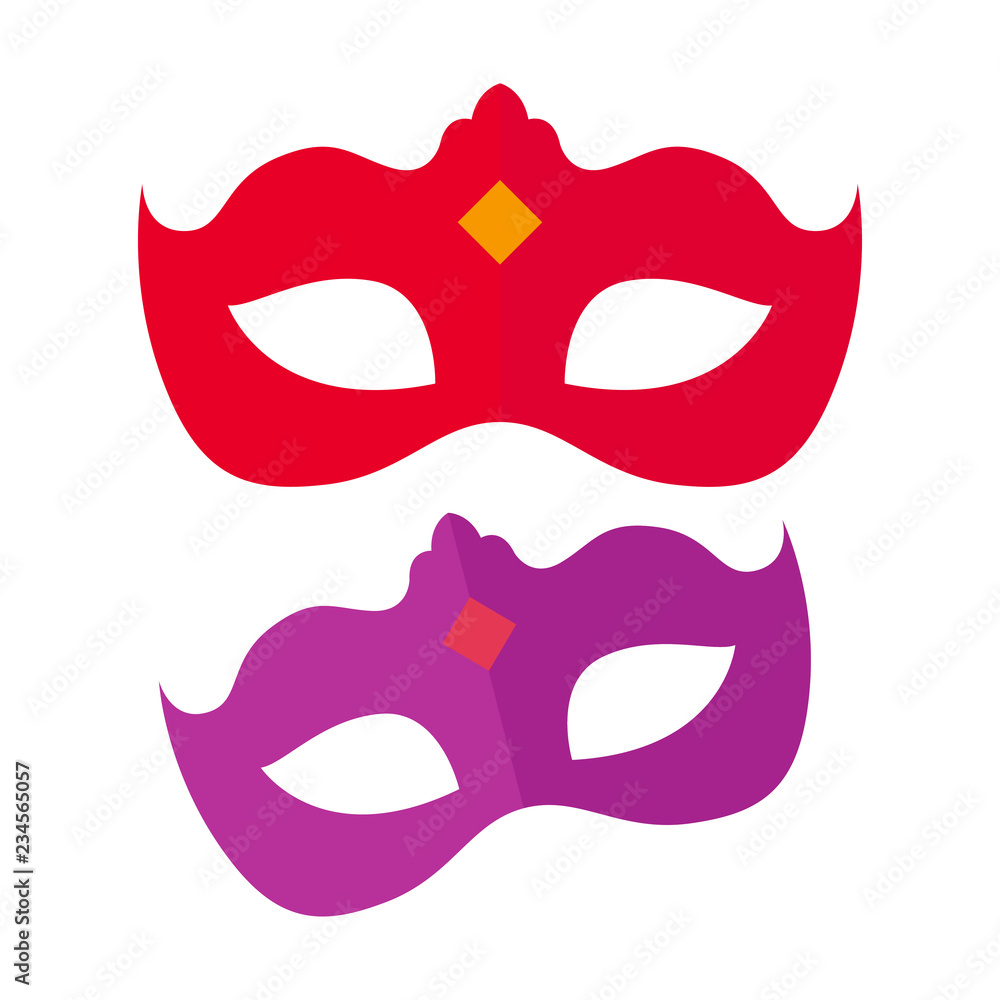 Happy carnival festive concept mask. Carnival mask. Vector illustration. EPS 10.
