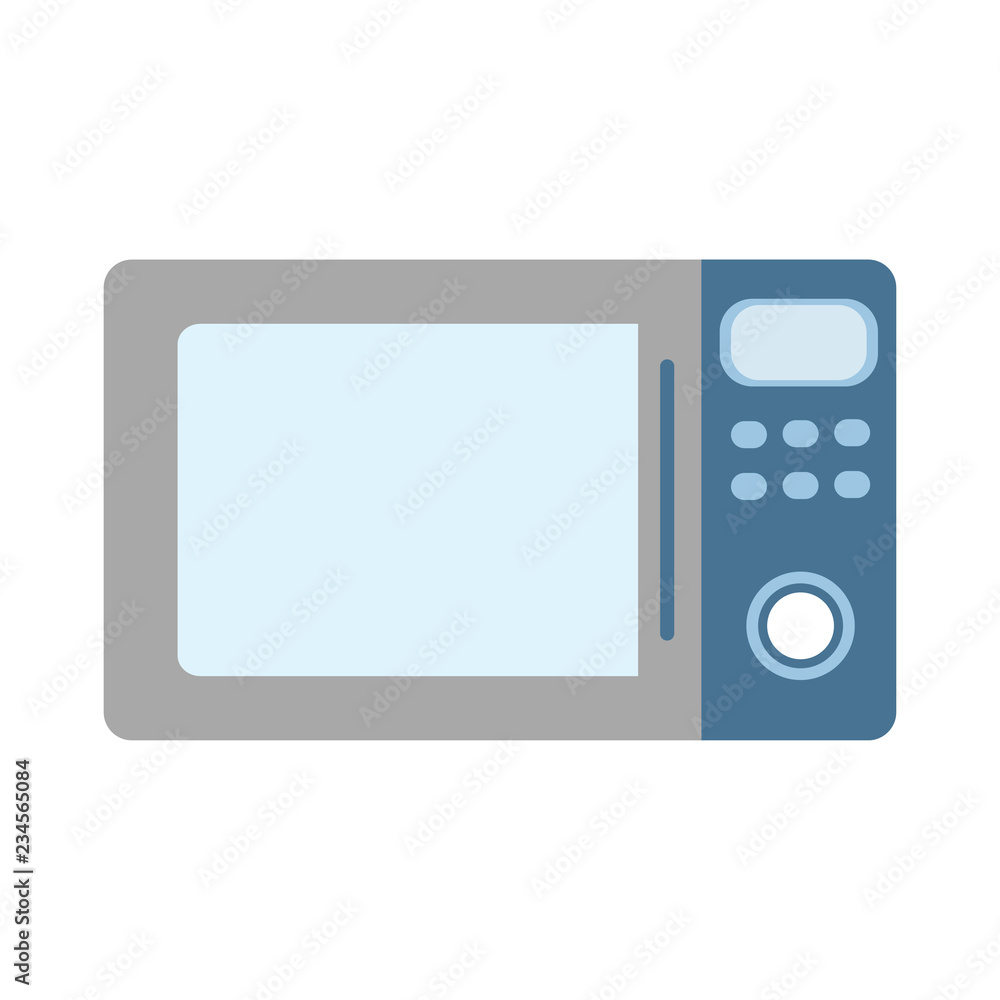 Microwave. Kitchen object. Warming up the food. Vector illustration. EPS 10. Microwave. Kitchen object. Warming up the food. Vector illustration. EPS 10.