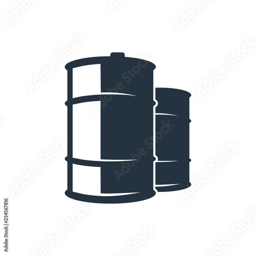  barrel isolated icon on white background, oil industry