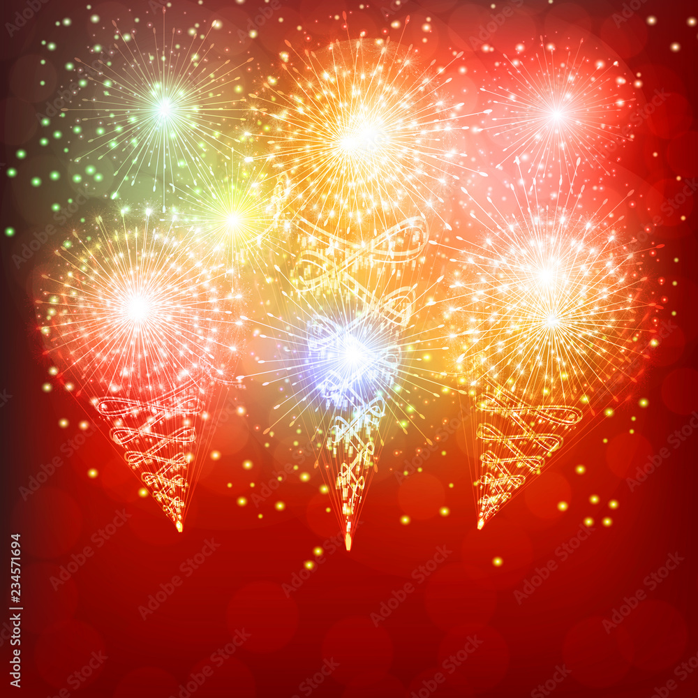 Fototapeta premium Festive Red background.