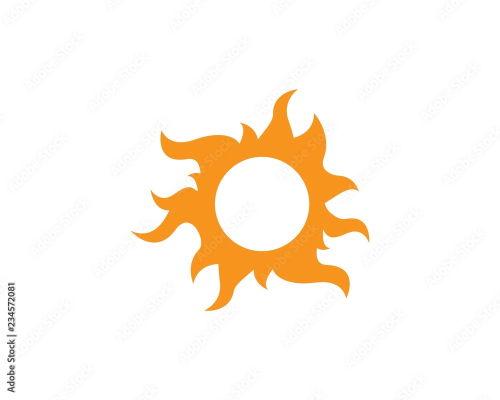 sun ilustration logo vector sun ilustration logo vector