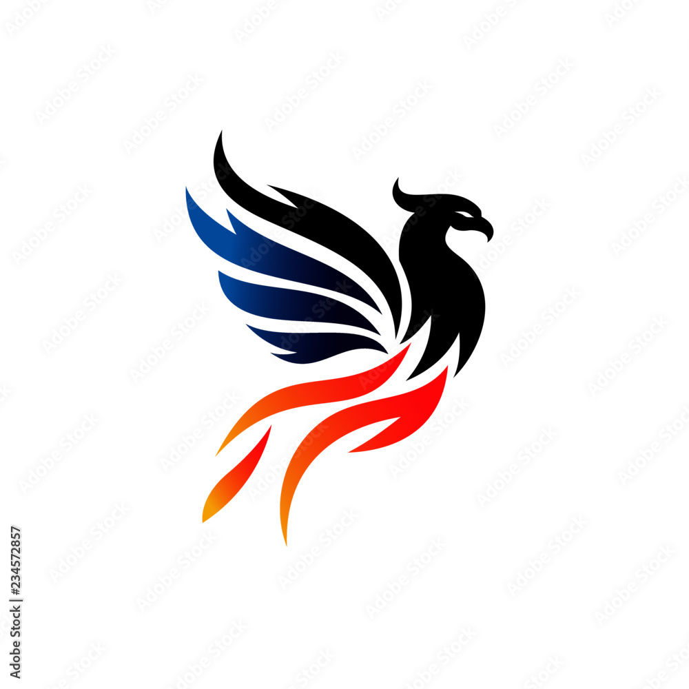 Obraz premium Luxury Phoenix Logo Template