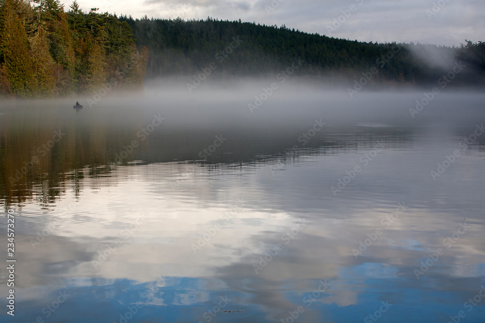 lake in the fog lake in the fog