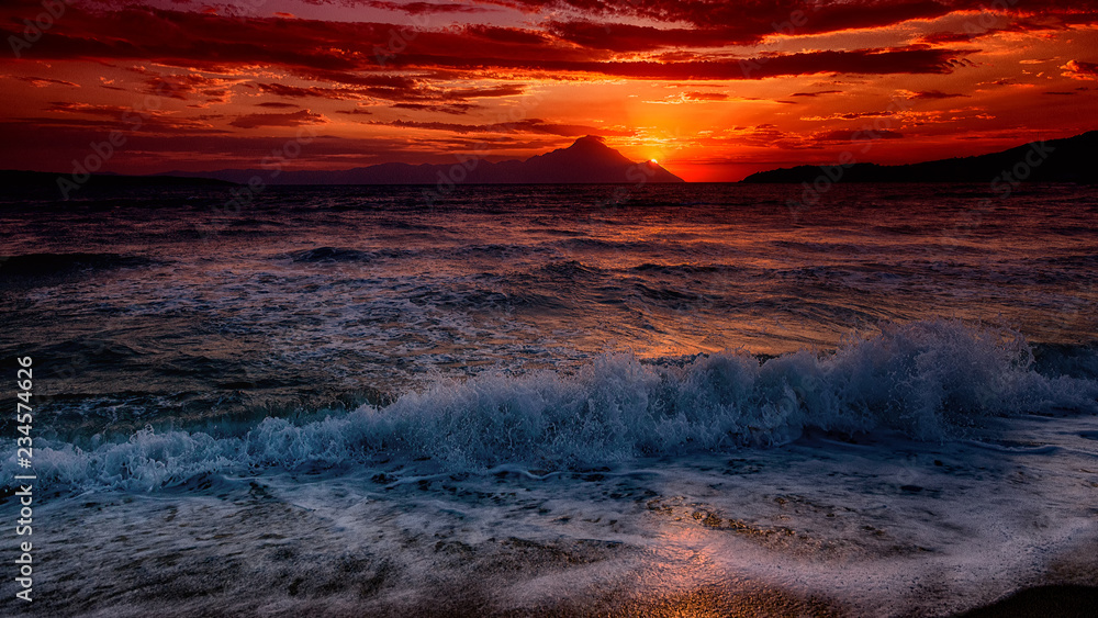 golden cloudy sea sunset golden cloudy sea sunset