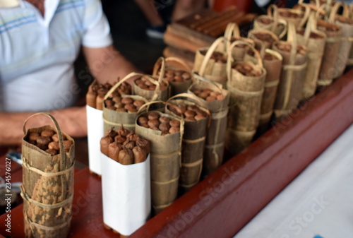Fototapeta Naklejka Na Ścianę i Meble -  handmade cuban cigars ready for sale