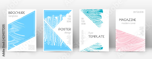 Cover page design template. Triangle brochure layo © Begin Again