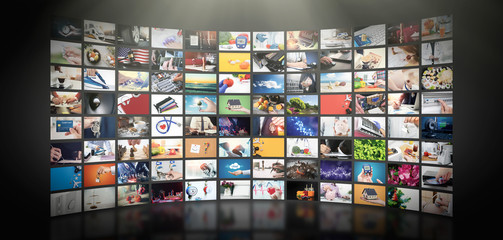 Television streaming video. Media TV on demand