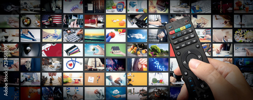 Television streaming video. Media TV on demand photo