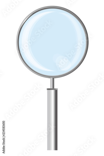 ルーペ・虫眼鏡のイラスト　白背景｜magnifying glass illustration

