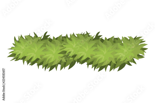 green garland isolated icon