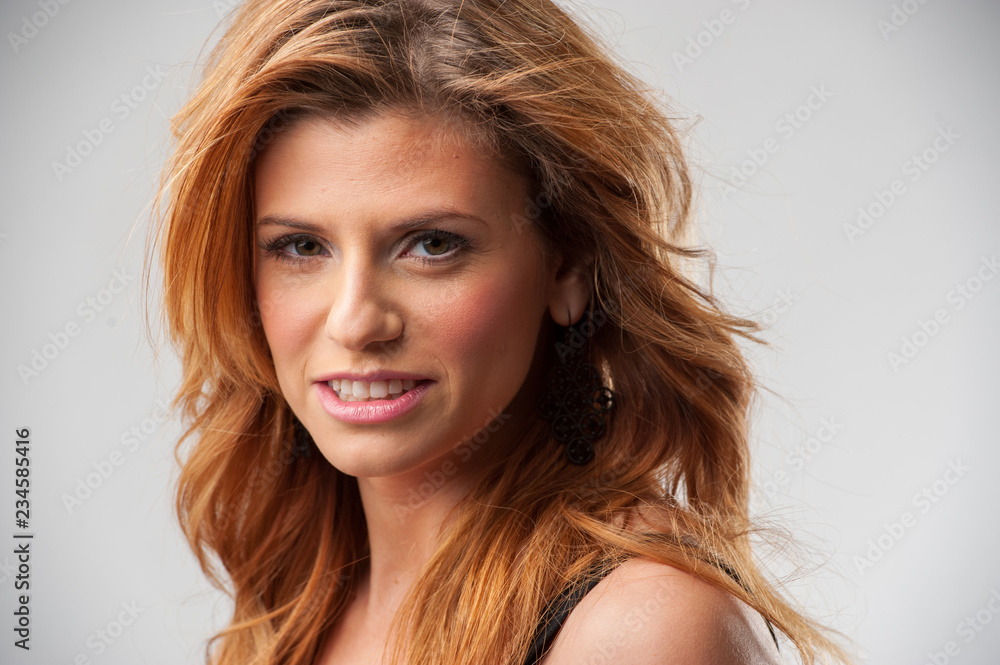 Fototapeta premium Beautiful young blond sultry woman