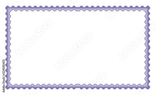 Vector frame for diploma or certificate. Template. Vector illustration.