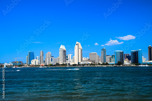 The San Diego skyline and Harbor as seen from Coronado Island