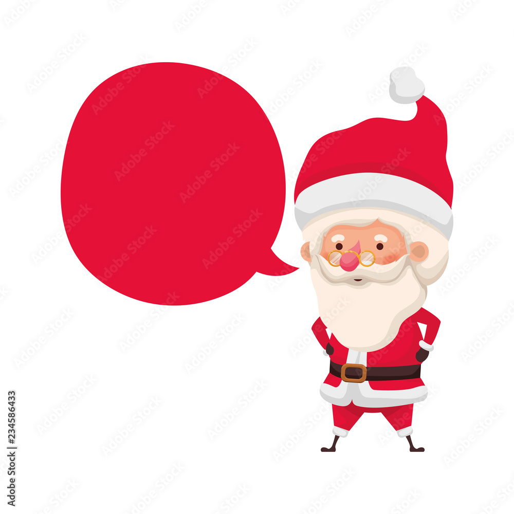 santa claus with speech bubble santa claus with speech bubble