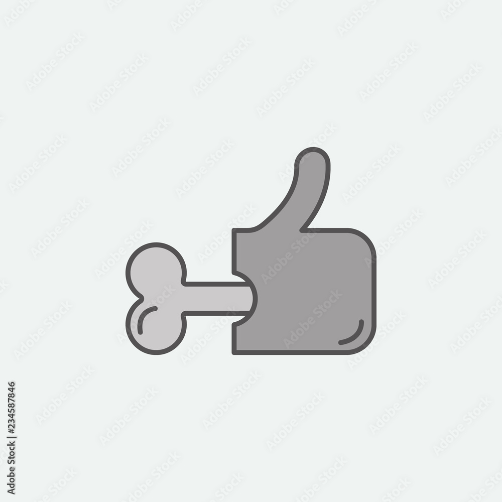 Halloween bone like colored icon. One of the Halloween collection icons for websites, web design, mobile app Halloween bone like colored icon. One of the Halloween collection icons for websites, web design, mobile app