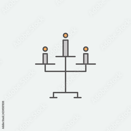 Halloween candle colored icon. One of the Halloween collection icons for websites  web design  mobile app