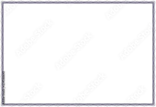 Vector frame for diploma or certificate. Template. Vector illustration.