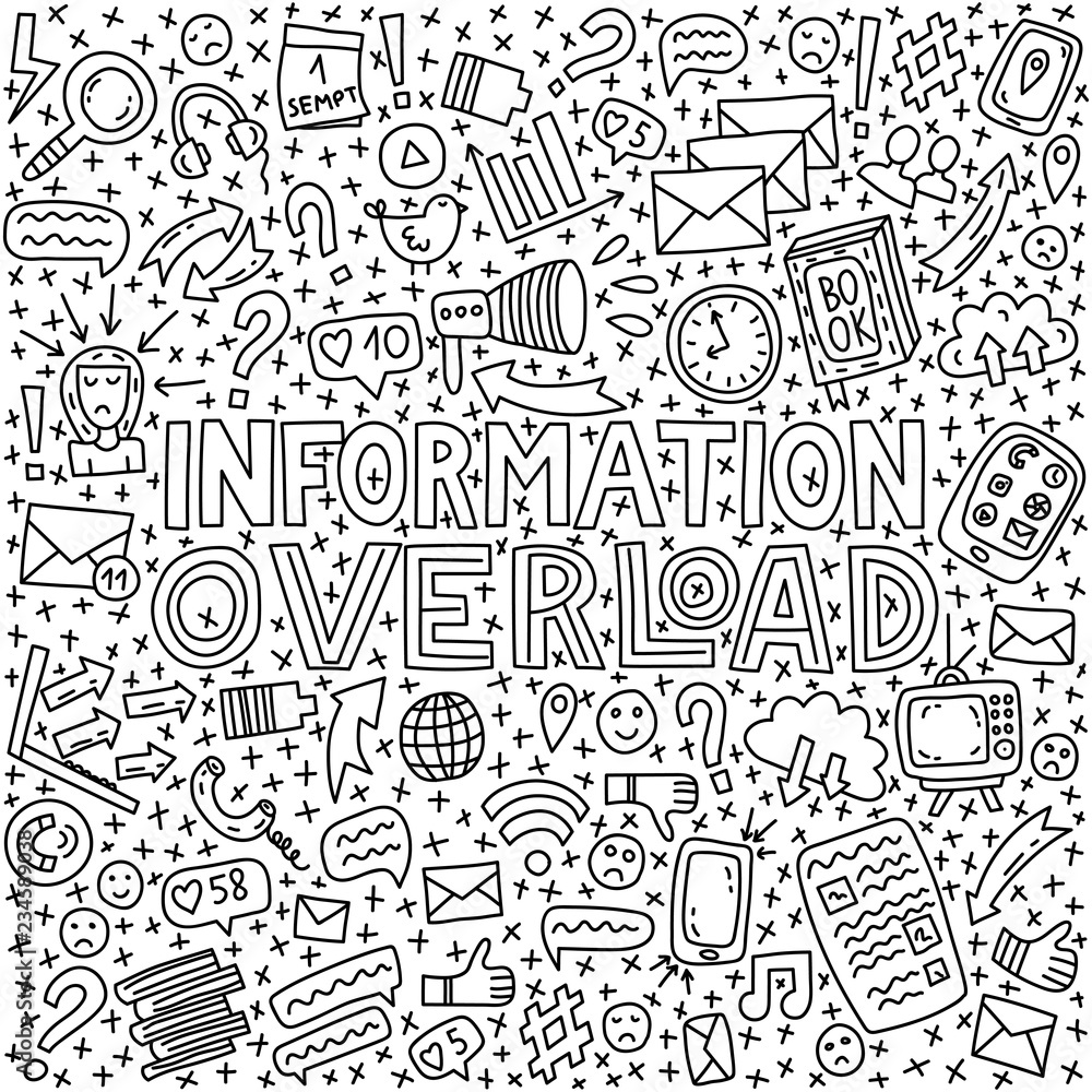 Informational overload illustration