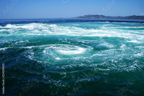 Billede på lærred Naruto whirlpools in Tokushima, Japan