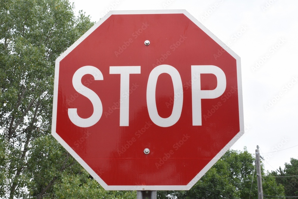 Red Stop sign