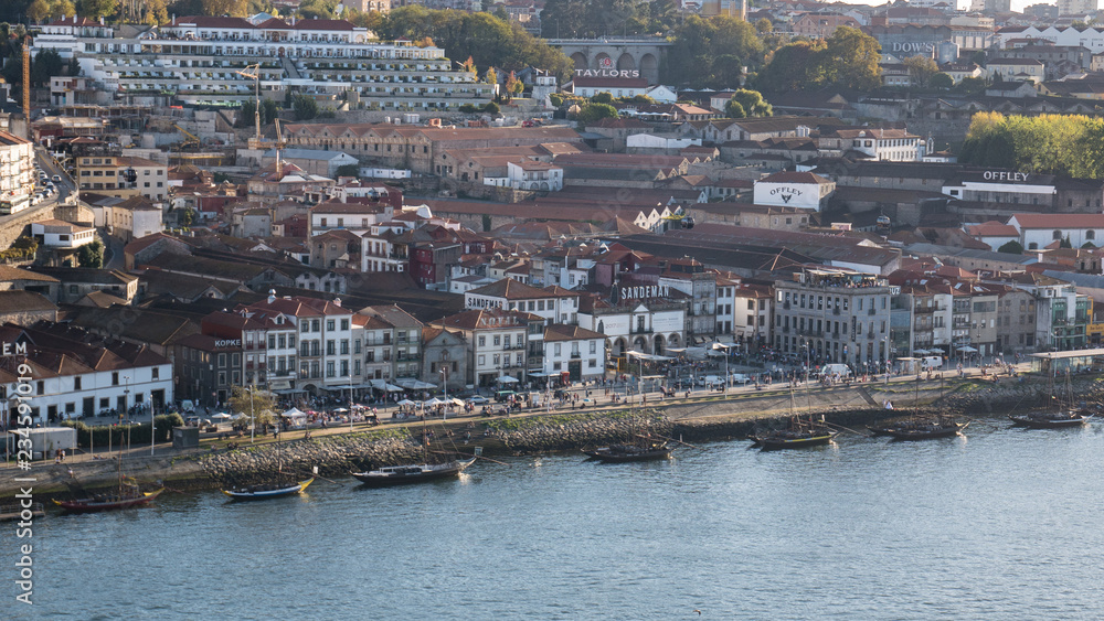 Cityscape of Vila Nova de Gaia and the Port wine district over the Douro River, Porto, Portugal Cityscape of Vila Nova de Gaia and the Port wine district over the Douro River, Porto, Portugal