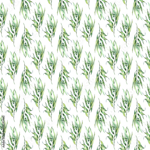 background with green leaves