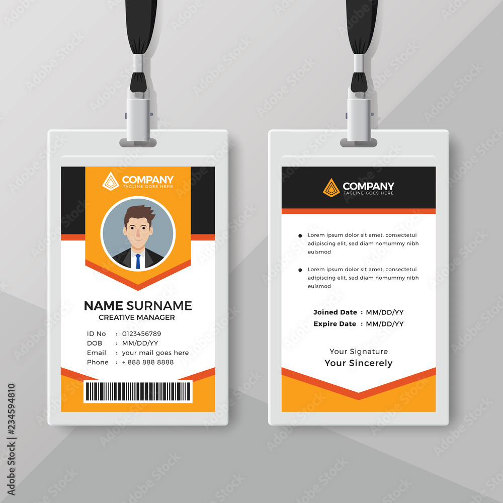 Company Id Card Details