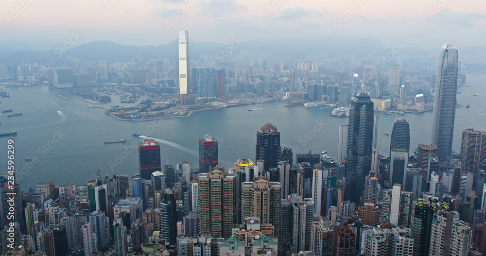 Obraz premium Hong Kong skyline