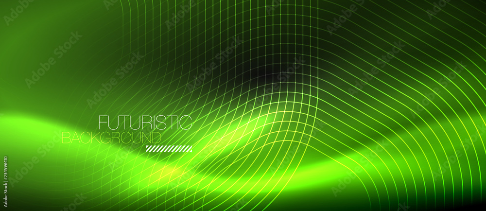 Neon glowing lines, magic energy space light concept, abstract background wallpaper design Neon glowing lines, magic energy space light concept, abstract background wallpaper design