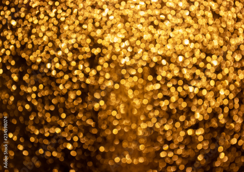 Golden bokeh background