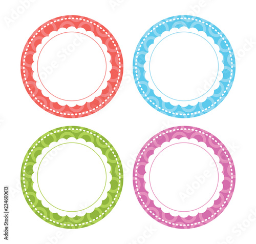Whimsical Circle Labels