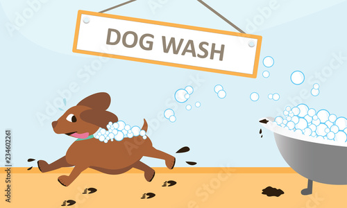 Runaway Dog Wash from Bubble Bath
