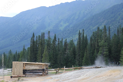 Wallpaper Mural Hot spring in mountains Zhoygan Torontodigital.ca