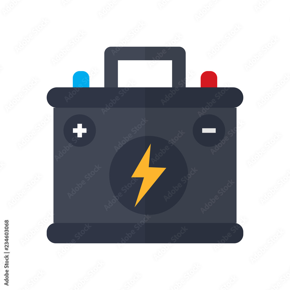 car battery icon in flat style isolated vector illustration on white transparent background car battery icon in flat style isolated vector illustration on white transparent background