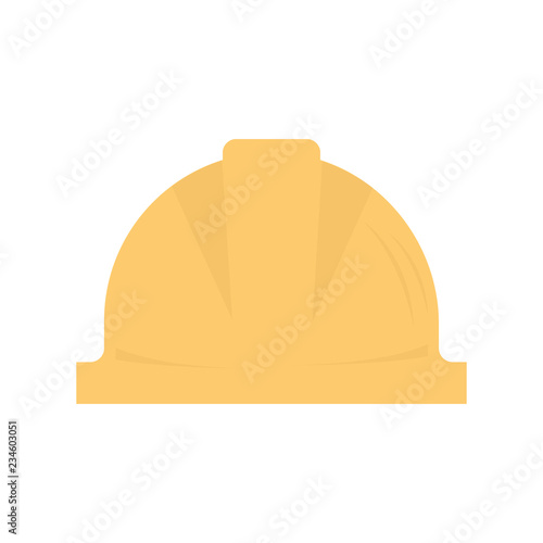 helmet icon in flat style isolated vector illustration on white transparent background. Construction helmet. Construction hat