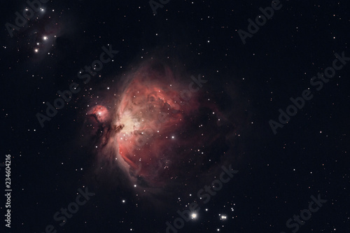 The Orion Nebula photographed from Wachenheim in Germany.