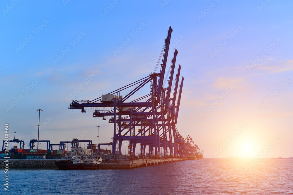 Port crane bridge and bulk carrier Port crane bridge and bulk carrier