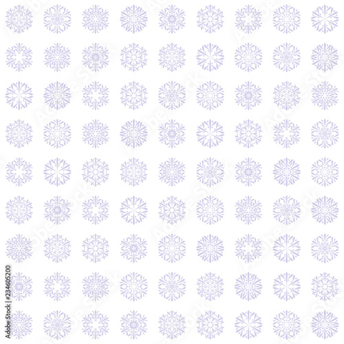 silver snowflakes. white winter background. vector seamless pattern. textile paint. repetitive background. fabric swatch. wrapping paper