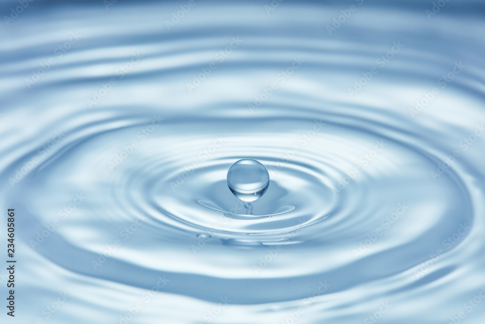 blue water surface with droplet splash blue water surface with droplet splash
