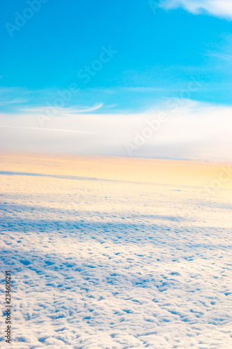 sky view from airplane © studybos