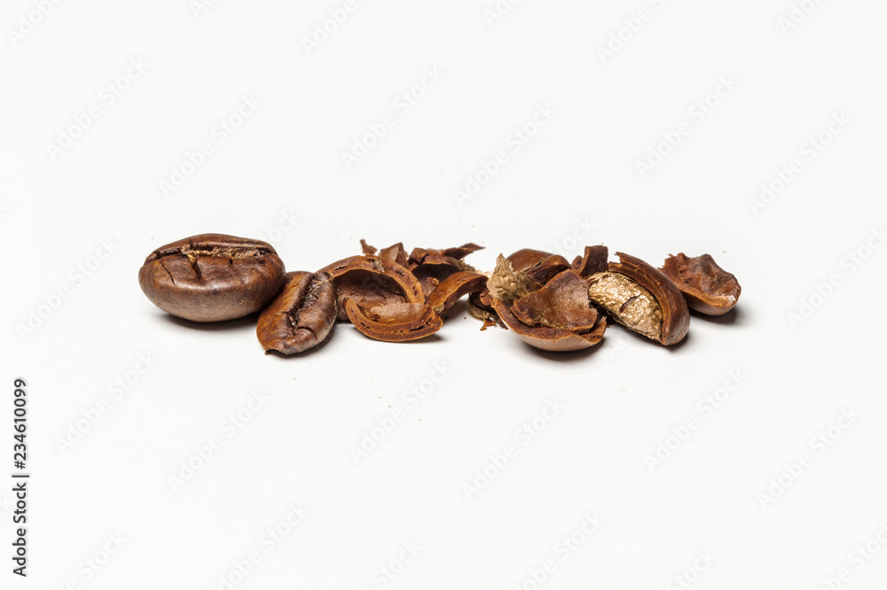 Coffee beans. Isolated on a white background Coffee beans. Isolated on a white background