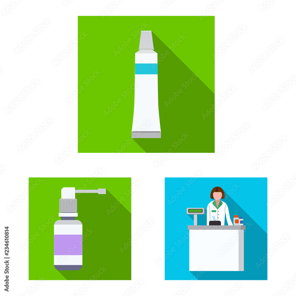 Isolated object of pharmacy and hospital logo. Set of pharmacy and business stock vector illustration. Isolated object of pharmacy and hospital logo. Set of pharmacy and business stock vector illustration.