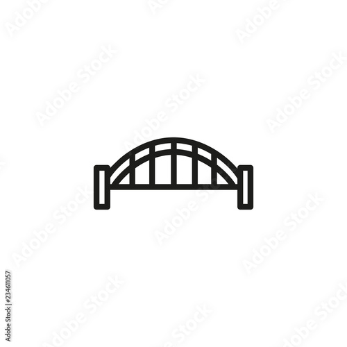 Sydney harbor bridge line icon. Building, industrial, modern. Architecture concept. Vector illustration can be used for topics like bridges, construction, architecture