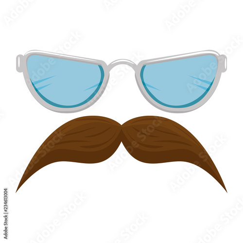 mustache and glasses style hipster accessories