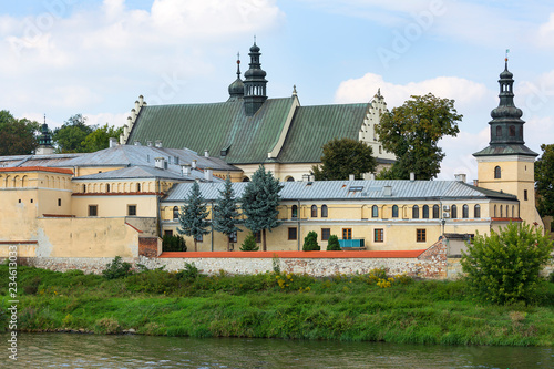 Church of the Norbertine Sisters on the bank of the Vistula River, Krakow, Poland photo