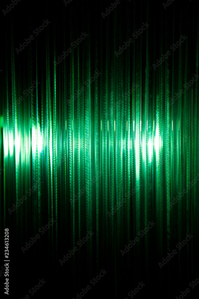 glass, green glass, light, green light, glare, gleam, glitter, black, green, white, abstract, color, colorful, line, texture, wallpaper, digital, graphic, art, backdrop, shine