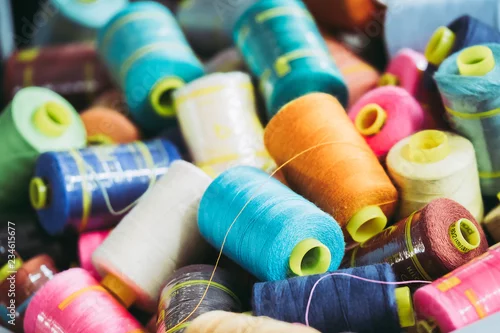 Obraz Bobines de fils colorés