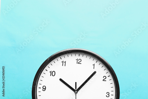 Wall Clock on color background