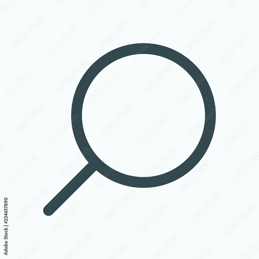 Magnifier icon, website search vector icon Magnifier icon, website search vector icon